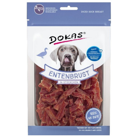 Dokas Pies Mini filet z piersi kaczki 70g - All4Animals