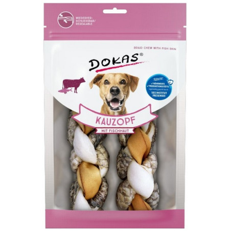Dokas Pies Warkocz wołowina/tilapia 120g - All4Animals