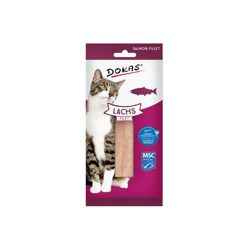 Dokas Kot Filet z łososia 22g - All4Animals