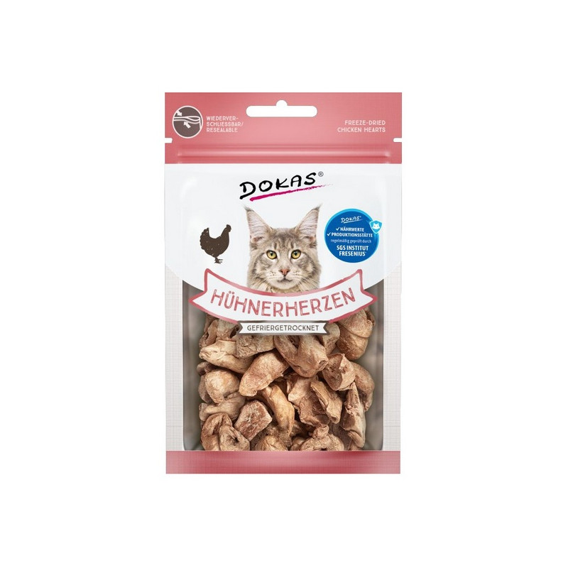Dokas Kot LIO Serca drobiowe 15g - All4Animals