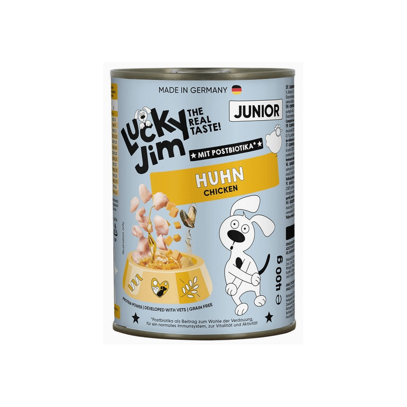 Lucky Jim Classic Junior Kurczak puszka 400g - All4Animals