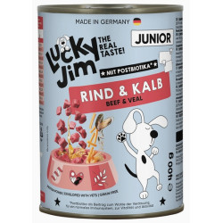 Lucky Jim Classic Junior Wołowina i cielęcina puszka 400g - All4Animals