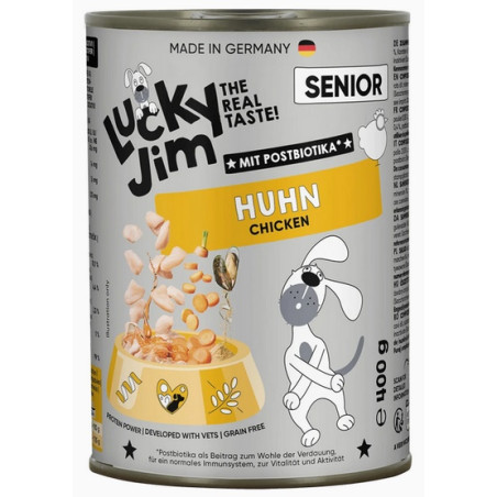Lucky Jim Classic Senior Kurczak puszka 400g - All4Animals