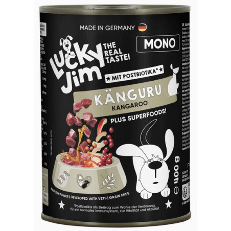 Lucky Jim Mono Adult Kangur puszka 400g - All4Animals