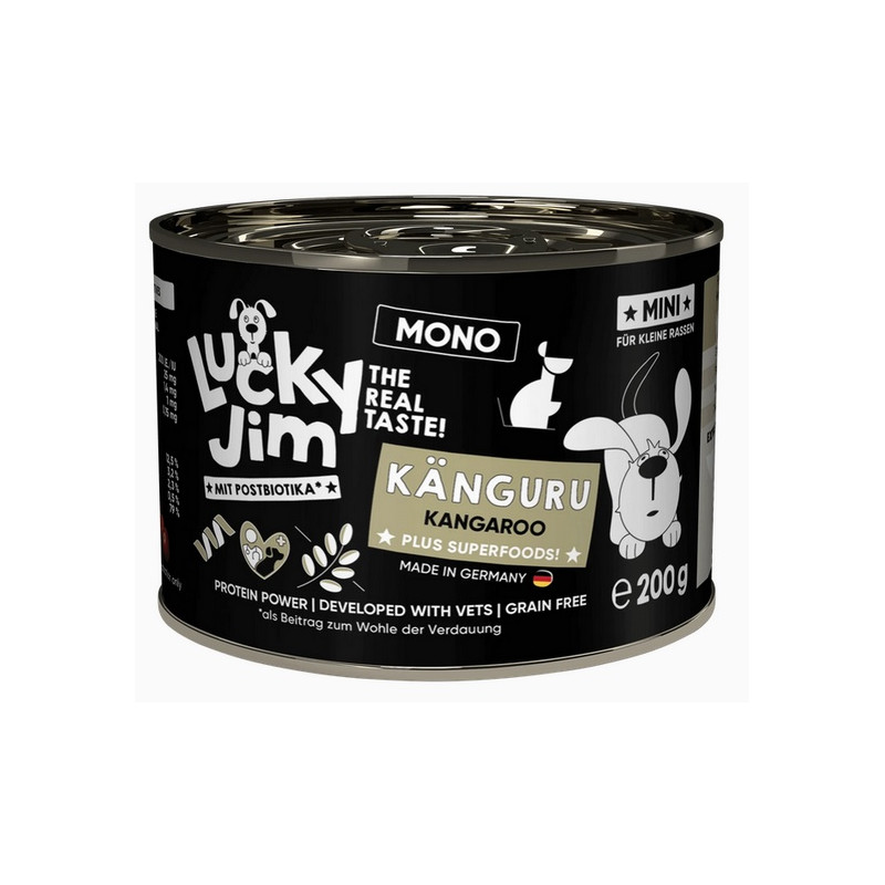 Lucky Jim Mono Mini Adult Kangur puszka 200g - All4Animals