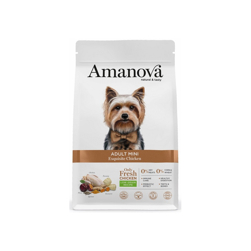 Amanova Dog Adult Mini Exquisite Chicken - kurczak 2kg - All4Animals