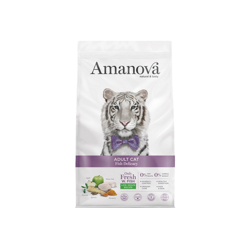 Amanova Cat Adult Fish Delicacy White Fish - biała ryba 1,5kg - All4Animals
