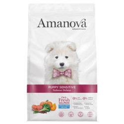 Amanova Dog Puppy  Sensitive Salmon Deluxe - łosoś 2kg - All4Animals