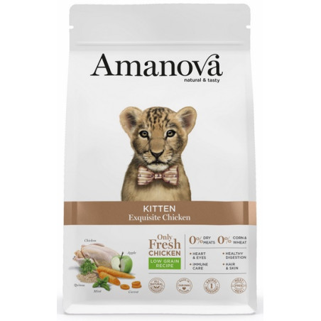 Amanova Cat Kitten Exquisite Chicken - kurczak 4kg - All4Animals