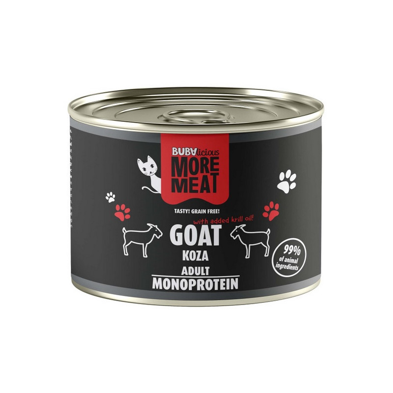 BUBAlicious Kot More Meat Mono koza puszka 185g - All4Animals