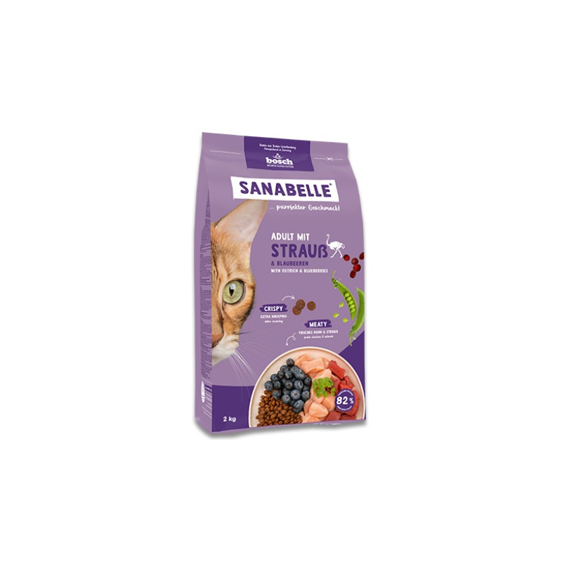 Sanabelle Adult Strauss - ze strusiem 2kg - All4Animals