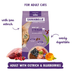 Sanabelle Adult Strauss - ze strusiem 2kg - All4Animals