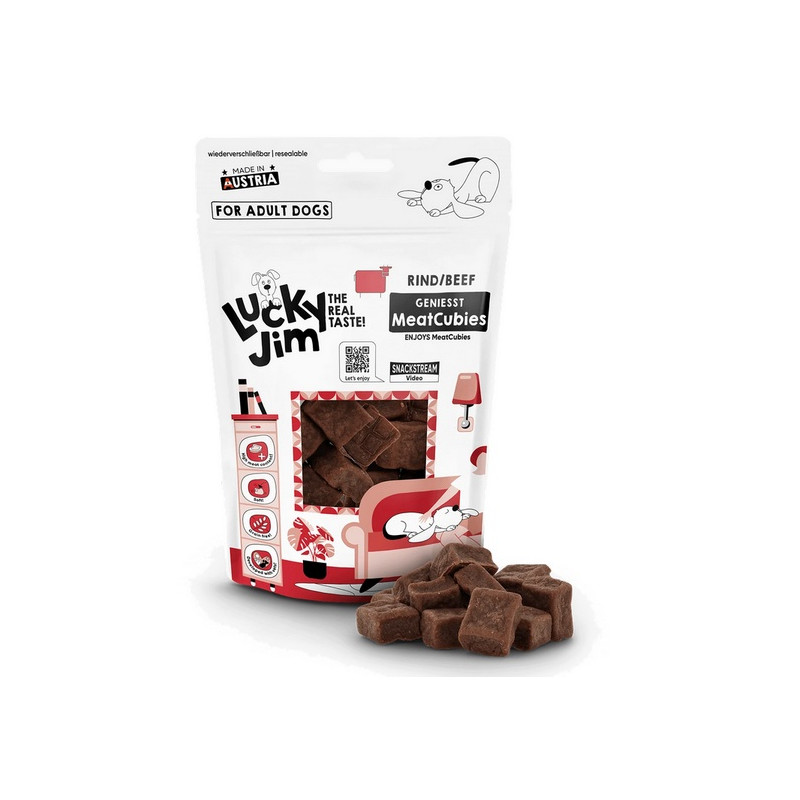 Lucky Jim MeatCubies Wołowina 70g - All4Animals