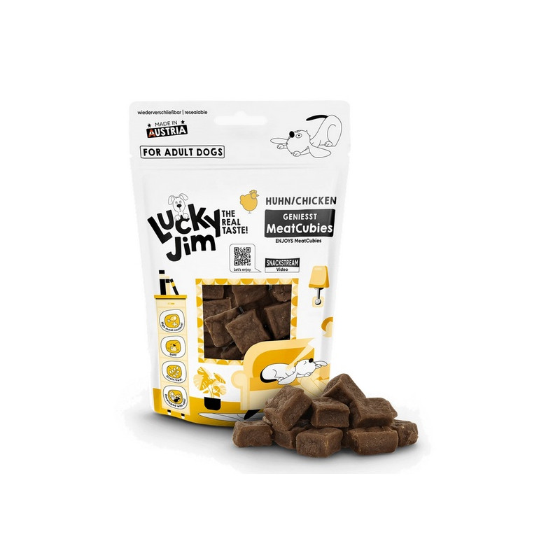 Lucky Jim MeatCubies Kurczak 70g - All4Animals