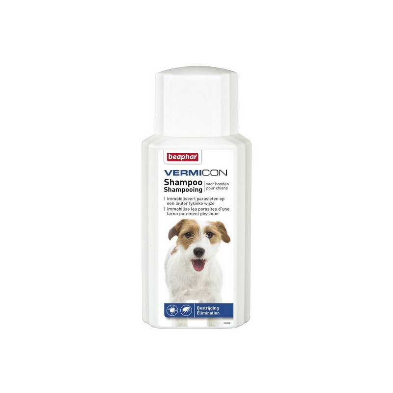Beaphar Vermicon Szampon dla psa przeciwko pchłom i kleszczom 200ml - All4Animals