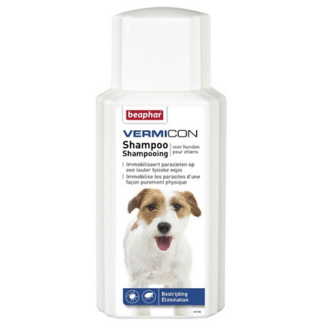 Beaphar Vermicon Szampon dla psa przeciwko pchłom i kleszczom 200ml - All4Animals