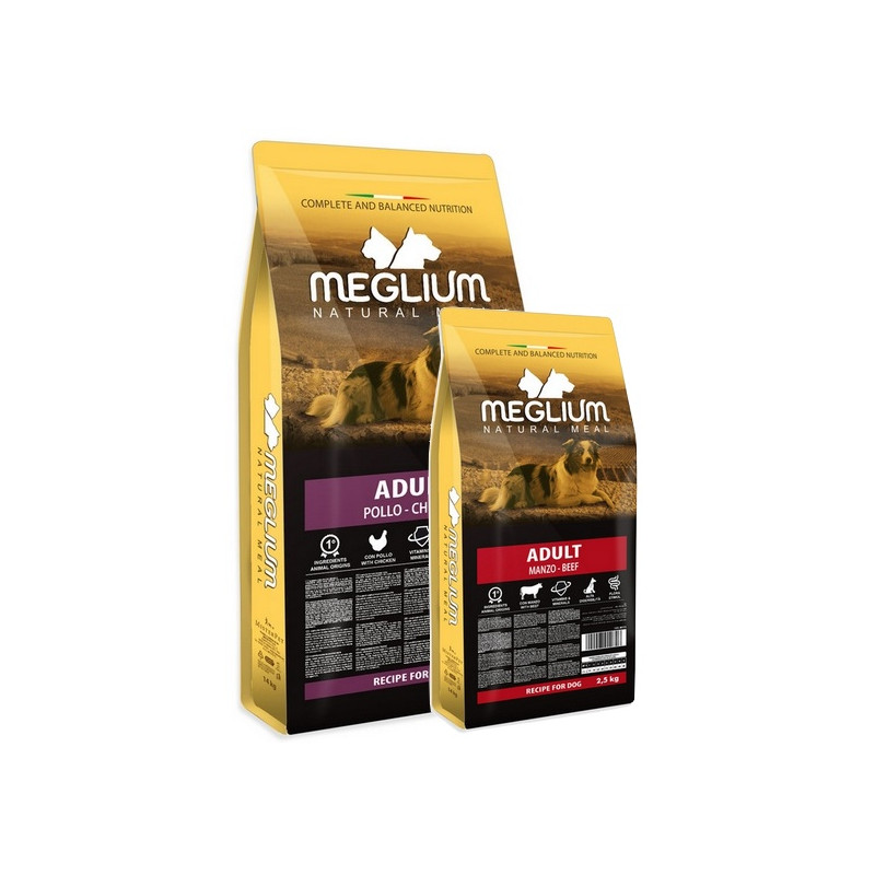 Meglium Dog Adult Chicken Sucha karma z kurczakiem 14kg + 2,5kg Gratis - All4Animals
