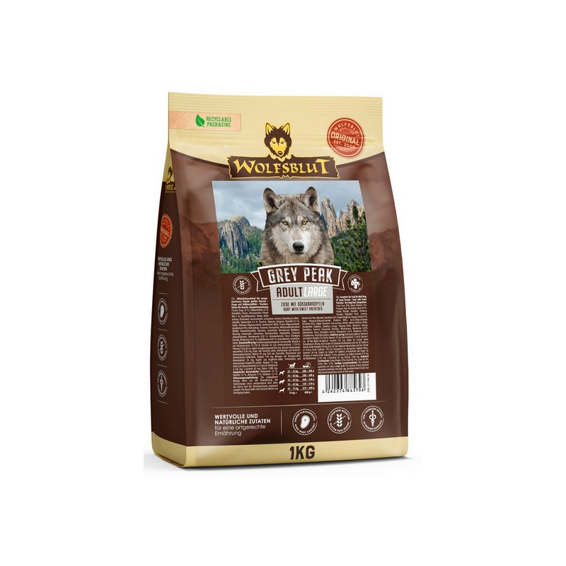 Wolfsblut Dog Grey Peak Adult Large - koza i bataty 1kg - All4Animals