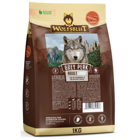 Wolfsblut Dog Grey Peak Adult Large - koza i bataty 1kg - All4Animals