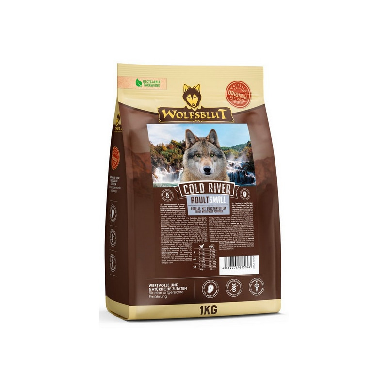 Wolfsblut Dog Cold River Small - pstrąg i bataty 1kg - All4Animals