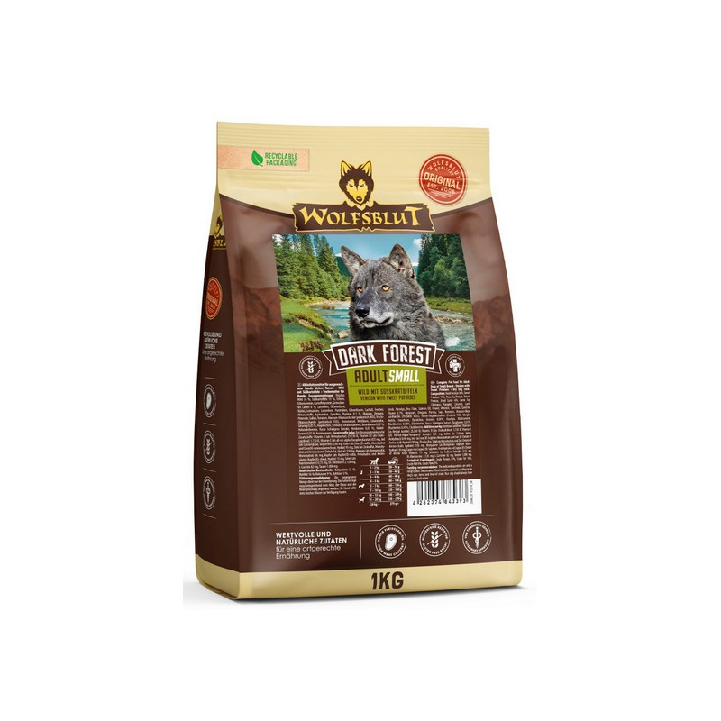 Wolfsblut Dog Dark Forest Small - dziczyzna i bataty 1kg - All4Animals