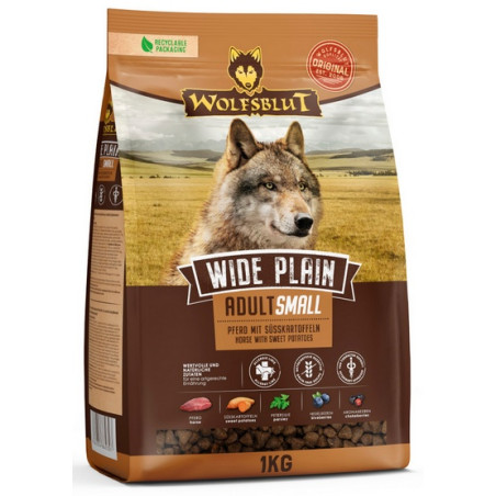 Wolfsblut Dog Wide Plain Small - konina i bataty 1kg - All4Animals