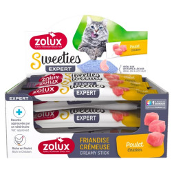 Zolux Sweeties Kremowy przysmak dla kota - kurczak 14g - All4Animals