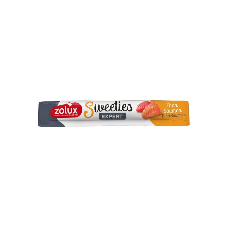 Zolux Sweeties Kremowy przysmak dla kota - tuńczyk i łosoś 14g - All4Animals