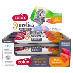 Zolux Sweeties Kremowy przysmak dla kota - tuńczyk i łosoś 14g - All4Animals