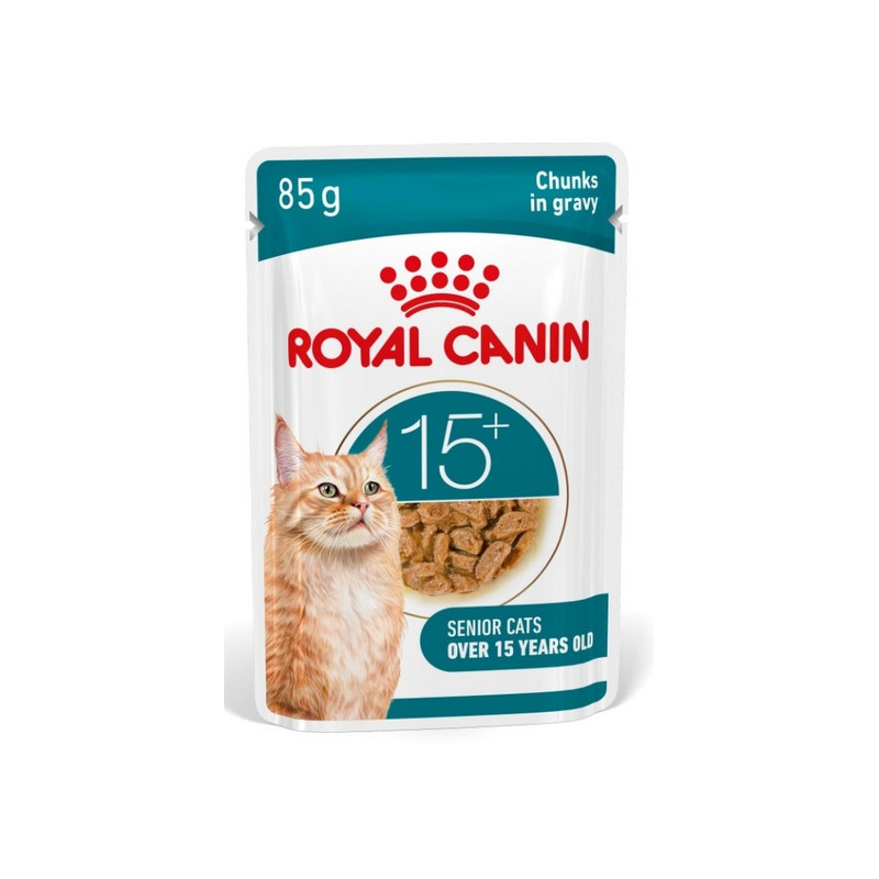 Royal Canin Ageing +15 karma mokra dla kotów dojrzałych w sosie saszetka 85g - All4Animals