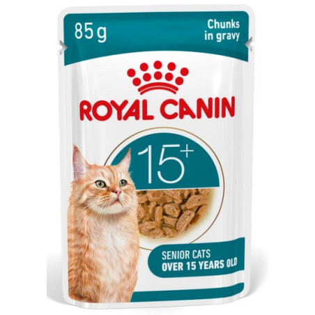 Royal Canin Ageing +15 karma mokra dla kotów dojrzałych w sosie saszetka 85g - All4Animals