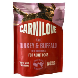 Carnilove Dog Turkey & Buffalo - indyk i bawół saszetka 300g - All4Animals