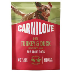 Carnilove Dog Turkey & Duck - indyk i kaczka saszetka 300g - All4Animals