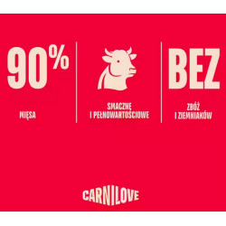 Carnilove Dog Jerky Beef Fillet - wołowina filet 100g - All4Animals