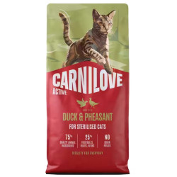 Carnilove Cat Active Duck & Pheasant Sterilised - kaczka i bażant 2kg - All4Animals