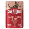 Carnilove Cat Rabbit Kitten - królik w sosie saszetka 85g - All4Animals