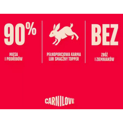 Carnilove Cat Rabbit Kitten - królik w sosie saszetka 85g - All4Animals