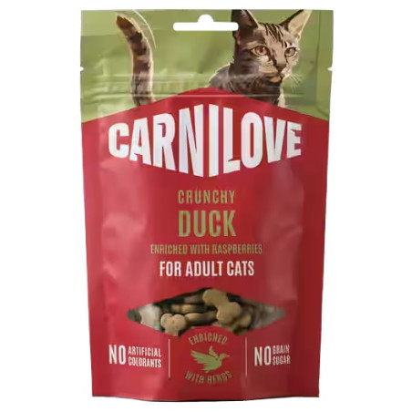 Carnilove Cat Crunchy Snack Duck 50g - All4Animals